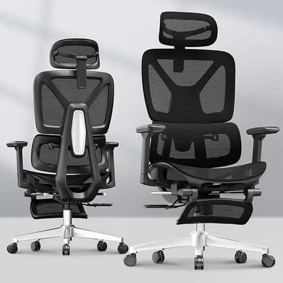 ErgoX Premium Ergonomic Office Chair with Footrest