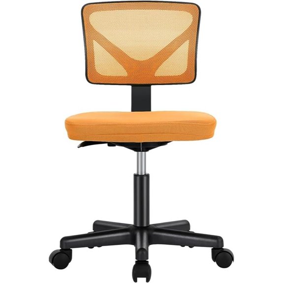Sweetcrispy Ergonomic Small Office Chair with Wheels