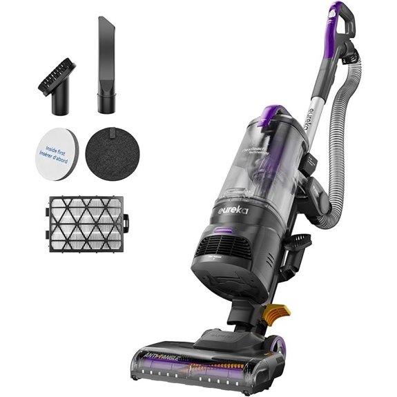 Eureka FlexReach Upright Vacuum: Lift-Up Anti-Tangle Purple