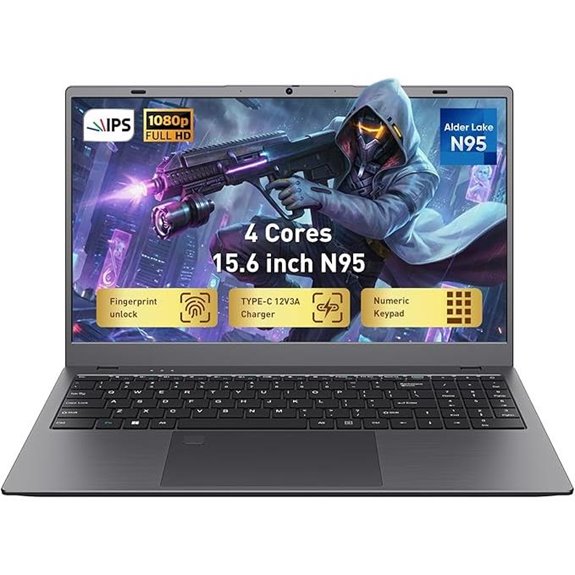 15.6 FHD Laptop - 12GB RAM 256GB SSD Fingerprint