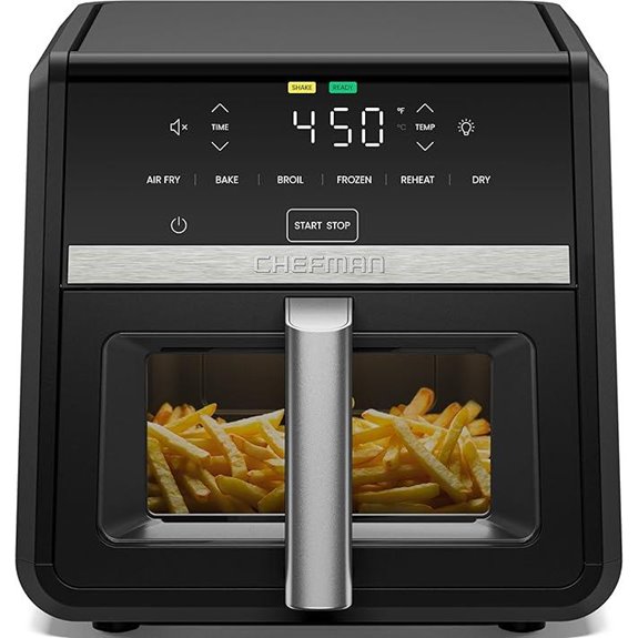 Chefman 9-Qt Air Fryer: 6-in-1 High-Power Black
