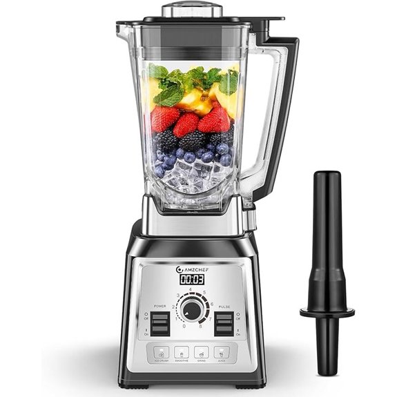 AMZCHEF Mixer 2000W 2L 8 Geschwindigkeiten BPA-frei