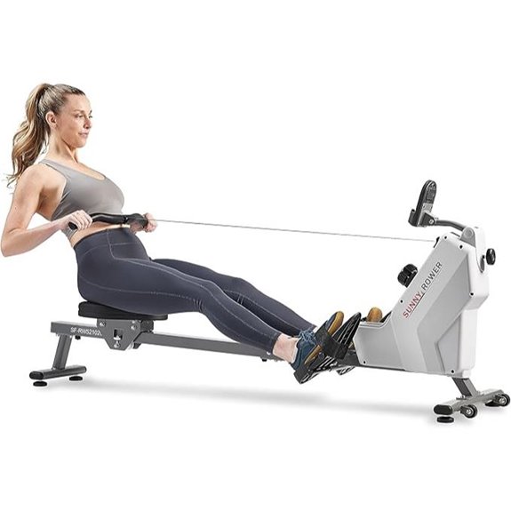 Sunny Health Magnetic Rowing Machine with Quiet Operation