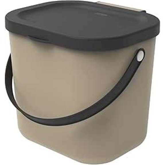 Rotho Albula 6L Bio-Müllbehälter mit Deckel