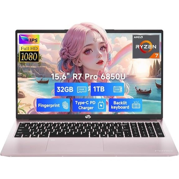 NIMO 15.6 FHD Gaming Laptop with Ryzen 7 6850U