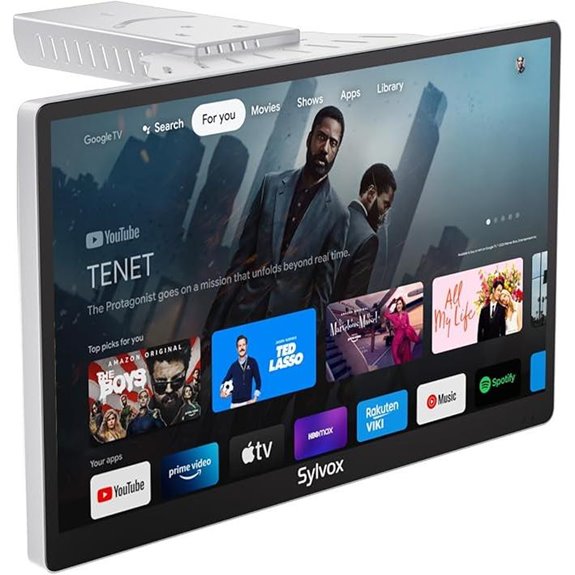 SYLVOX Kitchen TV 15.6 Under Cabinet Smart TV