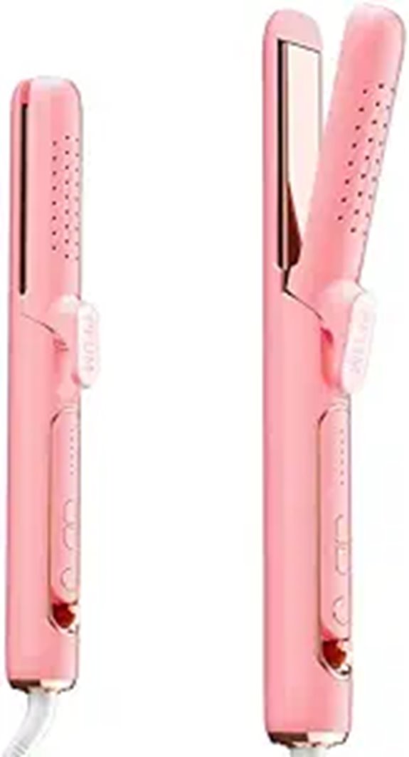2-in-1 Hair Straightener & Curler with Dual Voltage