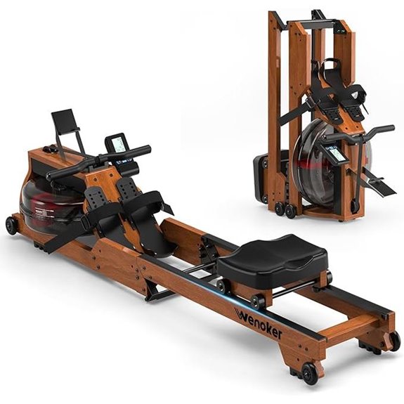 WENOKER Water Rowing Machine with Monitor and Bluetooth